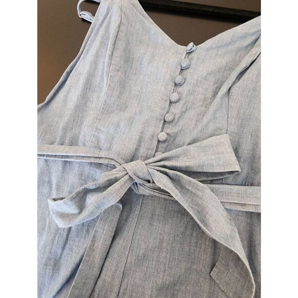 Banana Republic chambray spaghetti strap romper size 2 - Picture 7 of 11